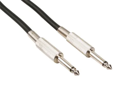 Luidsprekerkabel - Jack 6.35mm Naar Jack 6.35mm - Mono - 3m - Blauw