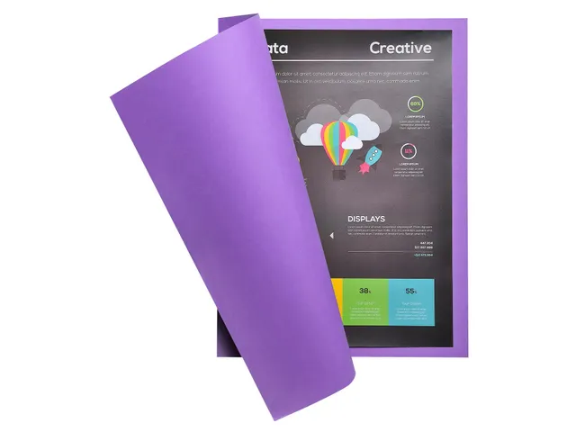 100 dossiermappen ROCK''S 220 24x32cm Paars