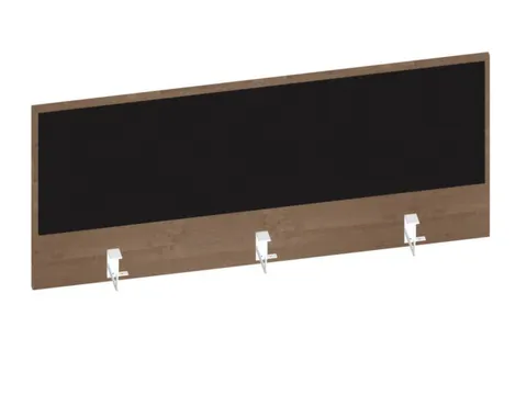 baliepaneel,v. bureau,aanbouw achter,B 1200mm,NT-cherry,BN8033-zwart