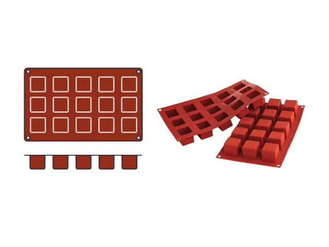 Silikomart Siliconen 1/3 GN Bakmat SILICON FLEX Cube 35mm SF105