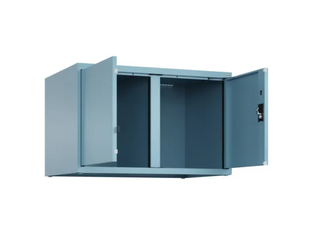 opzetkast,v. locker voor scheiding van kleding,2vak.,vak B 400mm