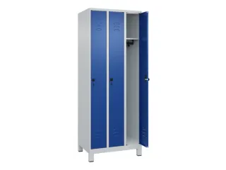 locker,HxBxD 1950x750x500mm,3vak,vak B 250mm,draaigrendel,voeten - 2