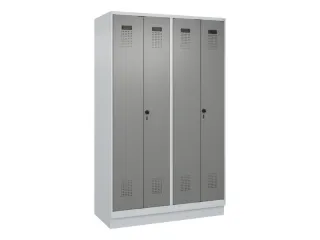 PBM-locker,HxBxD 1950x1200x500mm,4vak,vak B 300mm,draaigrendel - 2