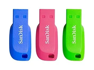 SanDisk Cruzer Blade 16GB USB flash drive USB Stick Blauw Groen Roze - 1