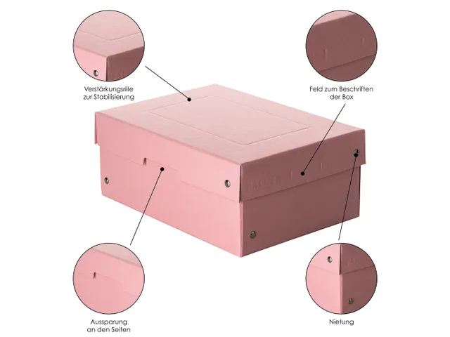 PureBox Pastell A5 rose 100mm