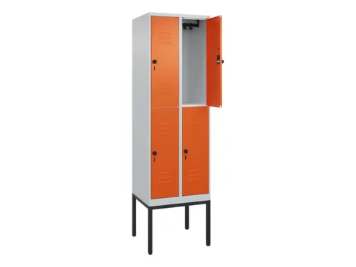dubbeldekse locker,HxBxD 2120x600x500mm,2x2vak.,vak B 300mm