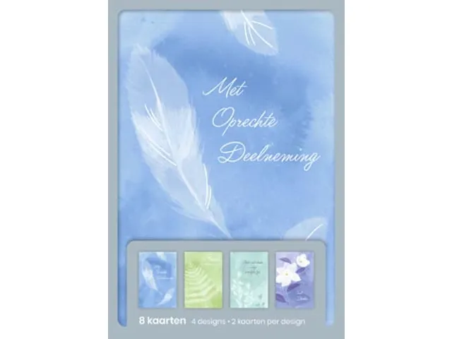 Hallmark Wenskaarten Met oprechte deelneming 8 Stuks Assorti