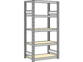 magazijnstelling,grondveld,HxBxD 2000x1061x426mm,vakl. 250kg - 1