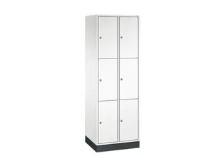 lockerkast,HxBxD 1950x620x500mm,2x3vakken,cil.-slot,sokkel - 2