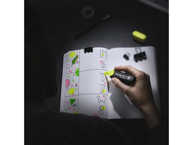 Markeerstift Schneider Job 150 etui a 8 stuks assorti kleuren