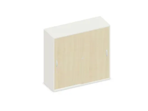 Schuifdeurkast 1150x1200x430mm Decor Romp Wit Decor Front Esdoorn