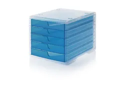 ladeblok,5xDIN C4,Tafelopstelling,HxBxD 255x270x340mm,Polystyreen