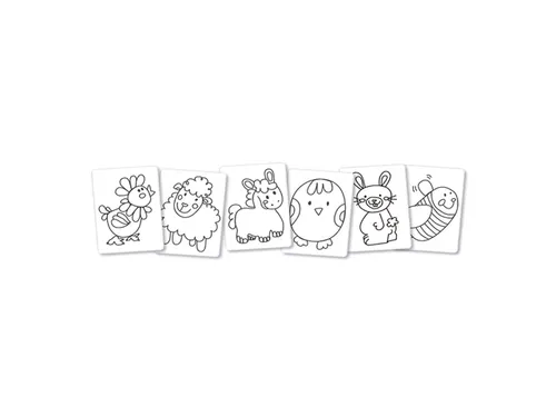 Baby kleurpotloden set van 6 stuks plus puntenslijper