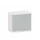 Schuifdeurkast 720x800x430mm Decor Romp Wit Decor Front Lichtgrijs