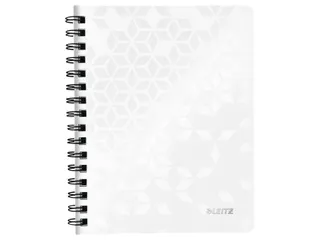 Notitieboek Leitz WOW A5 lijn spiraal PP wit - 1