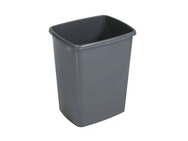 9521087 Afvalbak MAULswing 10L kunststof 25x20x37cm donkergrijs