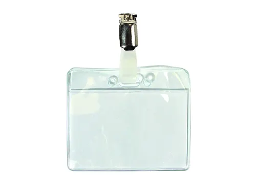 Badge Quantore met clip 60x90mm