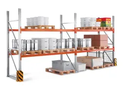 palletstelling,basis+1xaanbouw,HxBxD 3300x5655x1100mm,vakl. 1480kg
