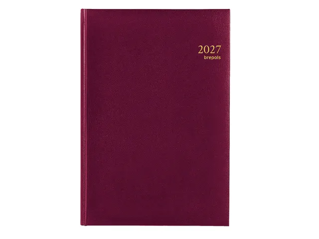 Agenda 2027 Brepols Omega Lima 7dagen/2pagina's bordeaux