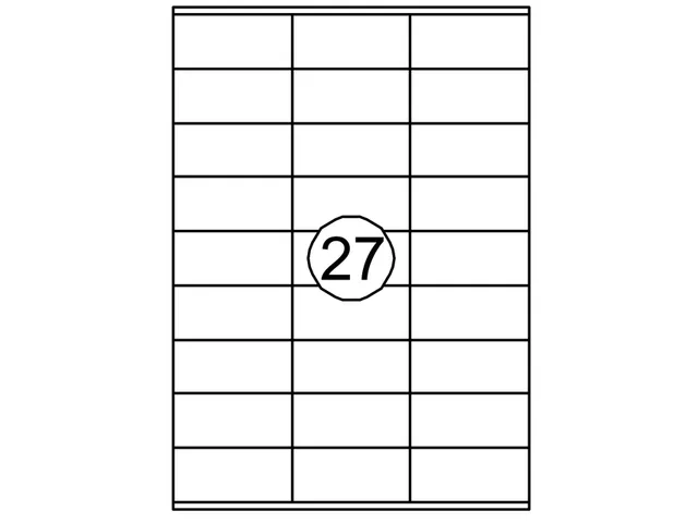 Etiket Quantore 70x32mm 2700st