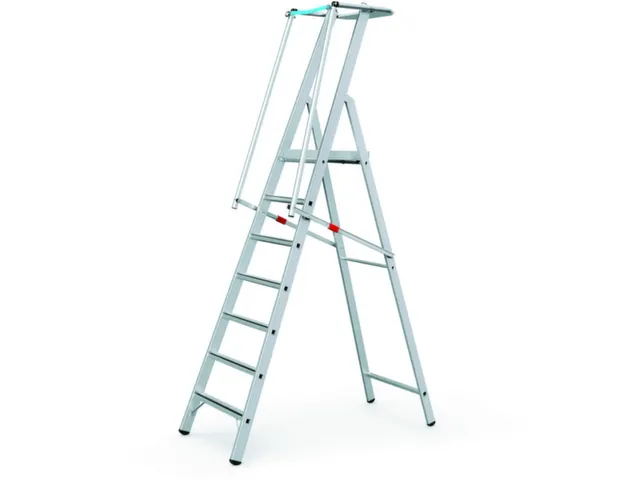Platformladder Aluminium Bordes H X B X D 1840X 400X 400Mm 7Treden