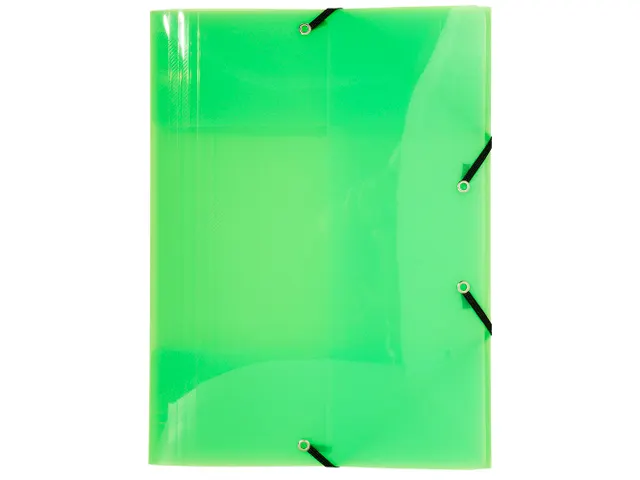 Elastomap 3 kleppen polypropyleen 5/10de Crystal Colours A4 Assorti