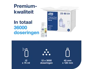 Luchtverfrisser Tork A1 236051 Air freshner fruit 75ml Navulling - 4