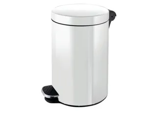pedaalemmer,5l,HxØ 280x210mm,binnenbak kunststof,romp staal wit - 2