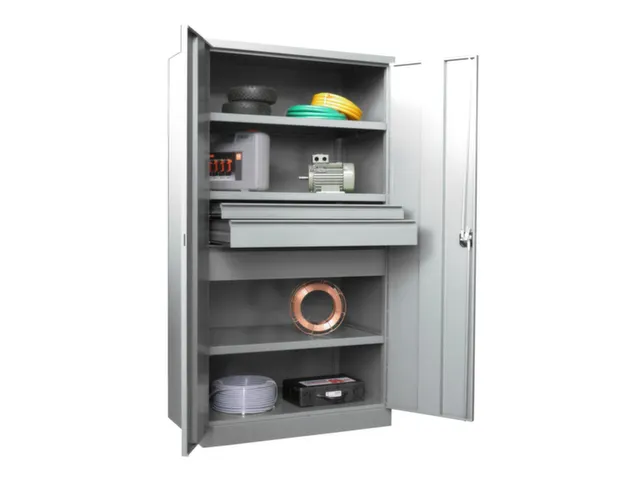 Materiaalkast Staal 1950x1040x630mm Zonder Scheidingswand 3legborden