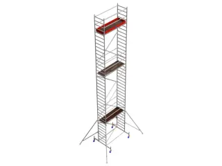 rolsteiger,werk H 11,4m,steiger H 10,5m,platform BxD 2500x750mm - 1