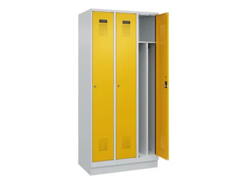 locker voor scheiding van kleding,HxBxD 1950x900x500mm,3vak