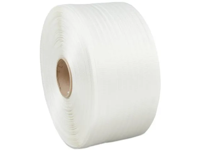 Omsnoeringsband Textiel Wit 13mmx500m Handmatig