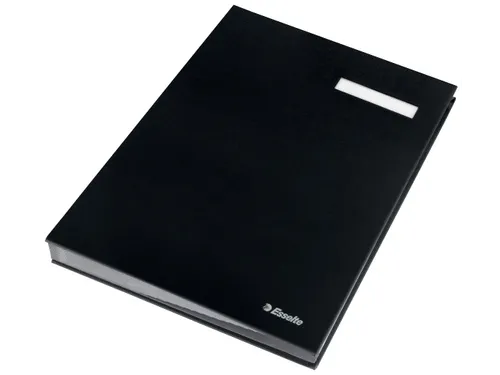 Vloeiboek Esselte 6210 karton 20 vakken zwart