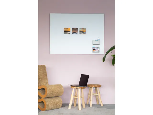 Mat Glasbord 100x150cm Warm Grey rechte hoeken