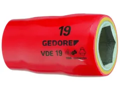 VDE 19 22 Douille VDE 1/2 6pans 22mm