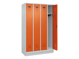 locker,HxBxD 1950x1200x500mm,4vak,vak B 300mm,cil.-slot,sokkel - 2