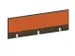 cache de banque d'accueil,NV brun caryer,BN3012-orange
