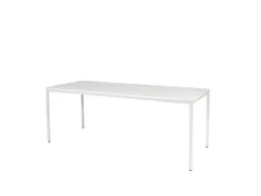 Domino Basic Tafel Vaste Hoogte 2000x800mm Wit 25mm Wit 4-Poots