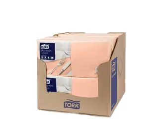 Tork 477863 Soft Lunchservet Advanced Perzik 33x33cm - 3