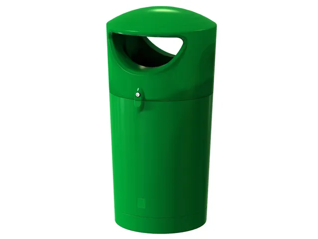 Buitenafvalbak Metro Hooded 100 Liter Groen
