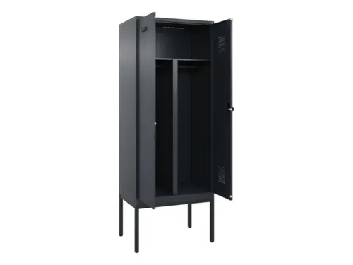 PBM-locker,HxBxD 2120x800x500mm,2vak,vak B 400mm,draaigrendel