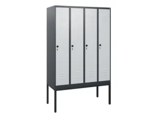 locker,HxBxD 1950x1200x500mm,4vak,vak B 300mm,draaigrendel - 1