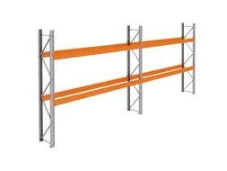 palletstelling,basis+1xaanbouw,HxBxD 3360x7500x750mm,vakl. 3400kg