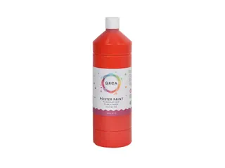 Plakkaatverf Qrea lichtrood 1000ml - 2
