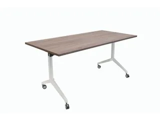 Schaffenburg Klaptafel 120x80cm Blad Havana Kersen 25mm Frame Wit - 1