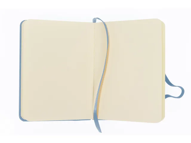 Schetsboek Kangaro A6 sky blue PU HC 80 vel 140gr roomwit met elastiek