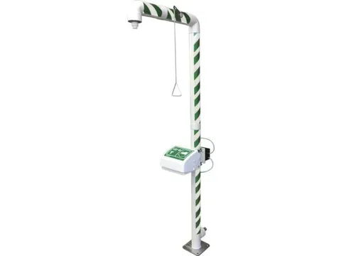 Plens-/Oogdouche,Wasbak M. Afdekking,80L/Min,Aansluiting 1 1/4 Inch Bi