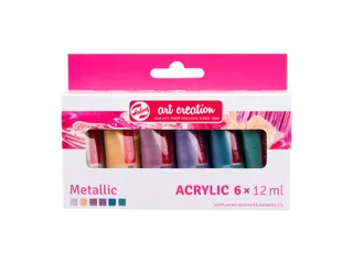 Acrylverf Talens Art Creation metallic assorti 6 tubes à 12ml - 2