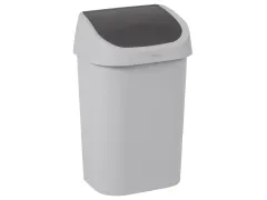 Curver vuilnisbak Mistral Swing recycled PVC antraciet 25 Liter
