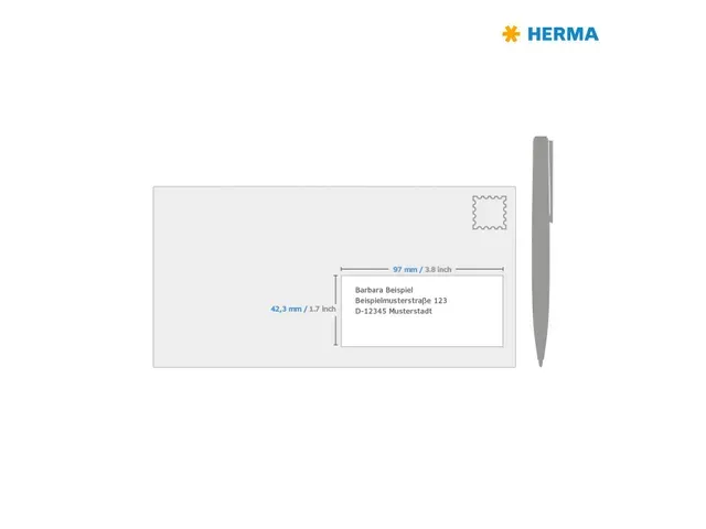 Etiquette HERMA 4586 97x42,3mm résistante intempéries Trp Mat 120pcs